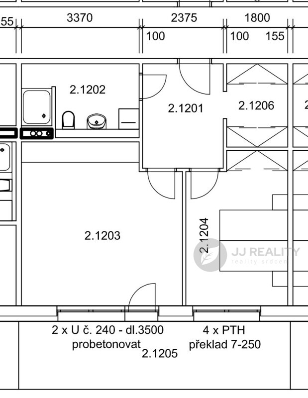 Krásný byt 2+kk s terasou