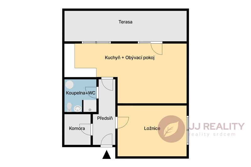 Prostorný byt 2+kk s terasou